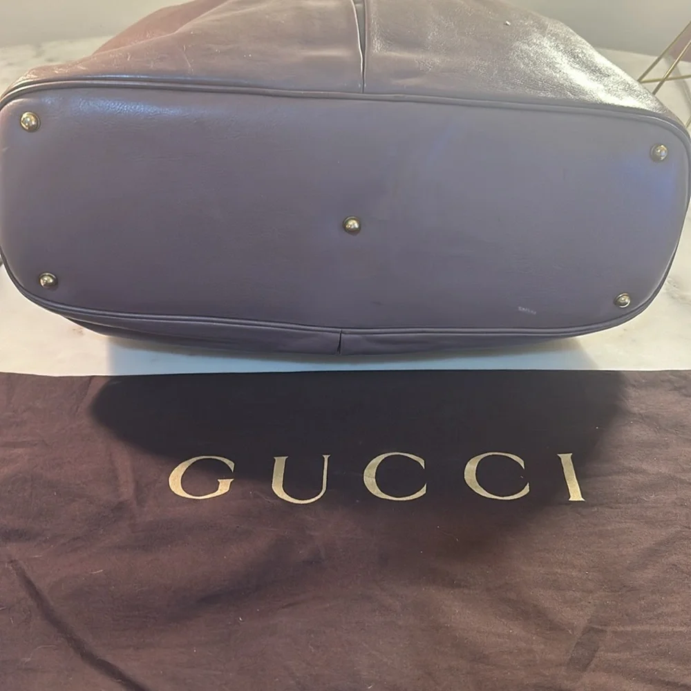GUCCI Nude leather shopper bag - Picture 3 of 16